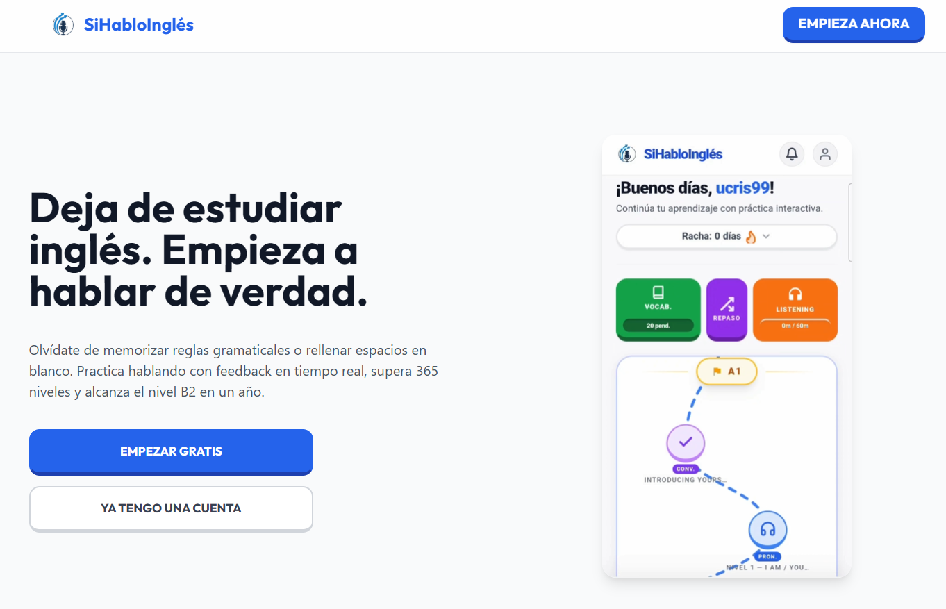 Proyecto SiHabloInglés